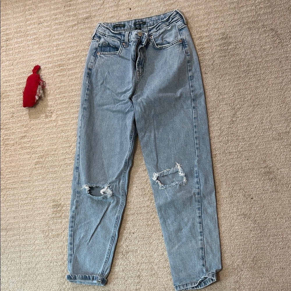 Wild Fable Light Blue Distressed Ankle Jeans